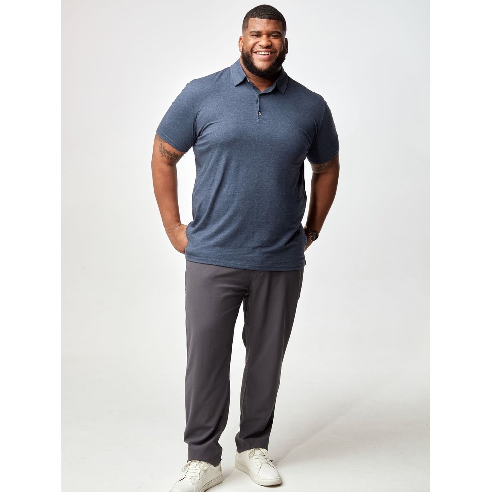 Fresh Clean Threads Polo Shirt Navy Short Sleeve Casual